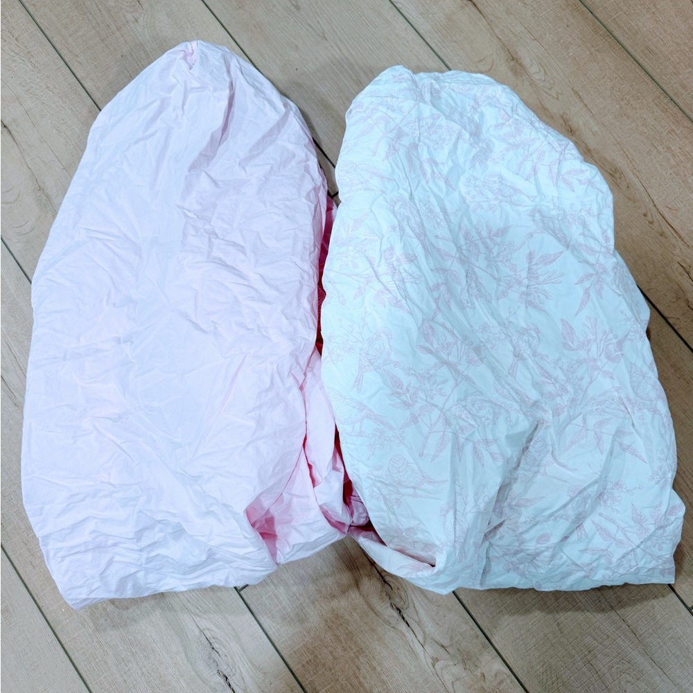 aden + anais Pink and White Bedding Sheets